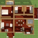 Plano de casa moderna de 150 m2