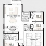 Plano de casa de 190 m2 y garaje doble