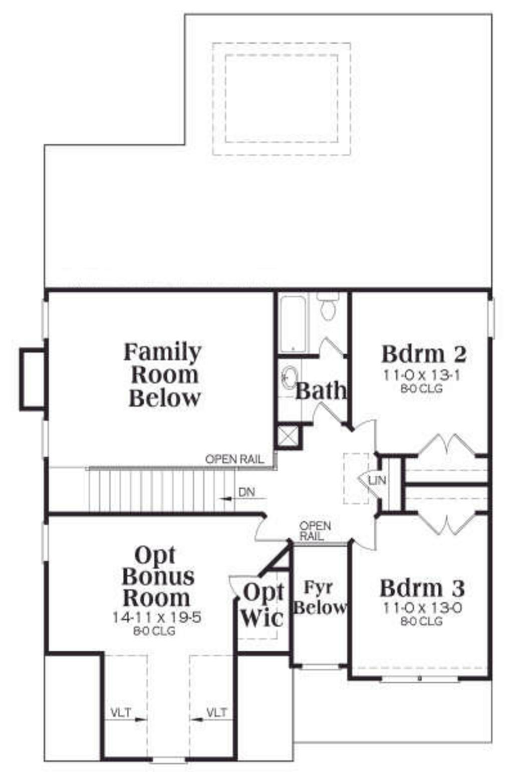 Planos de casa de dos plantas, un garaje y tres baños