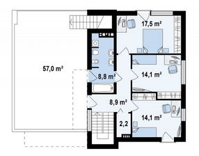 Diseño de casa minimalista de 2 plantas con cochera