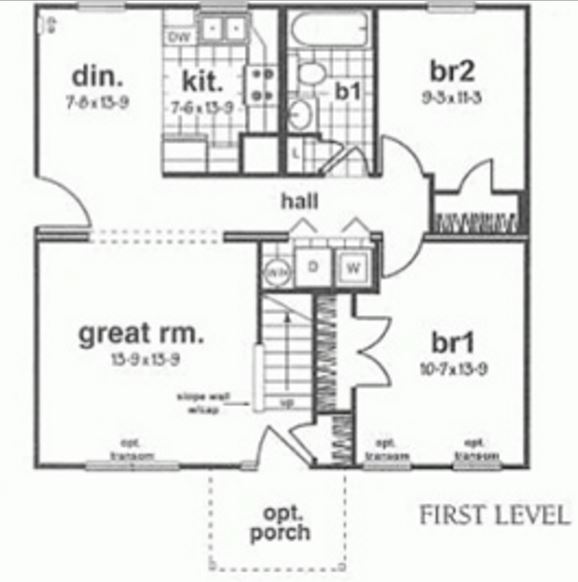 plano-de-casa-pequena-con-4-dormitorios-y-2-pisos