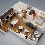 10 Modelos de apartamentos de 1 dormitorio