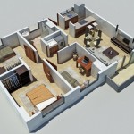 Plano de departamento moderno de 95 m2