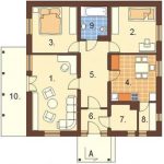 Planos de casas de 2 dormitorios 60 metros